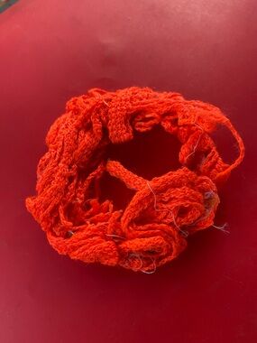 Vibrant Orange Knit Bracelet - Women's Jewelry